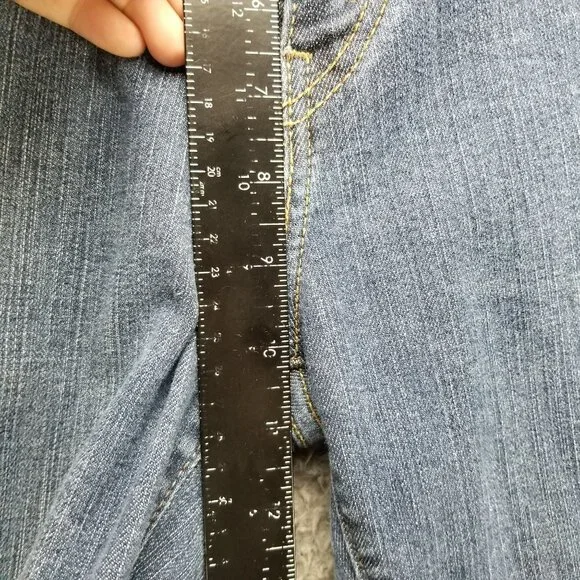 Levis Jeans Womens 12 Blue  515 Bootcut Mid Rise Stretch V Pocket - Picture 6 of 13